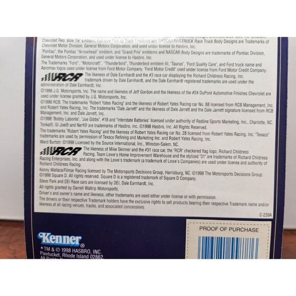 Vintage Nascar Winners Circle Dale Earnhardt 1998 Stock Car 1/64 Scale Diecast - Picture 9 of 11